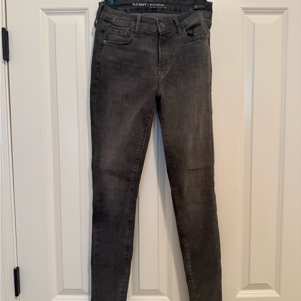 Old Navy Women's Dark Gray Skinny Jeans
